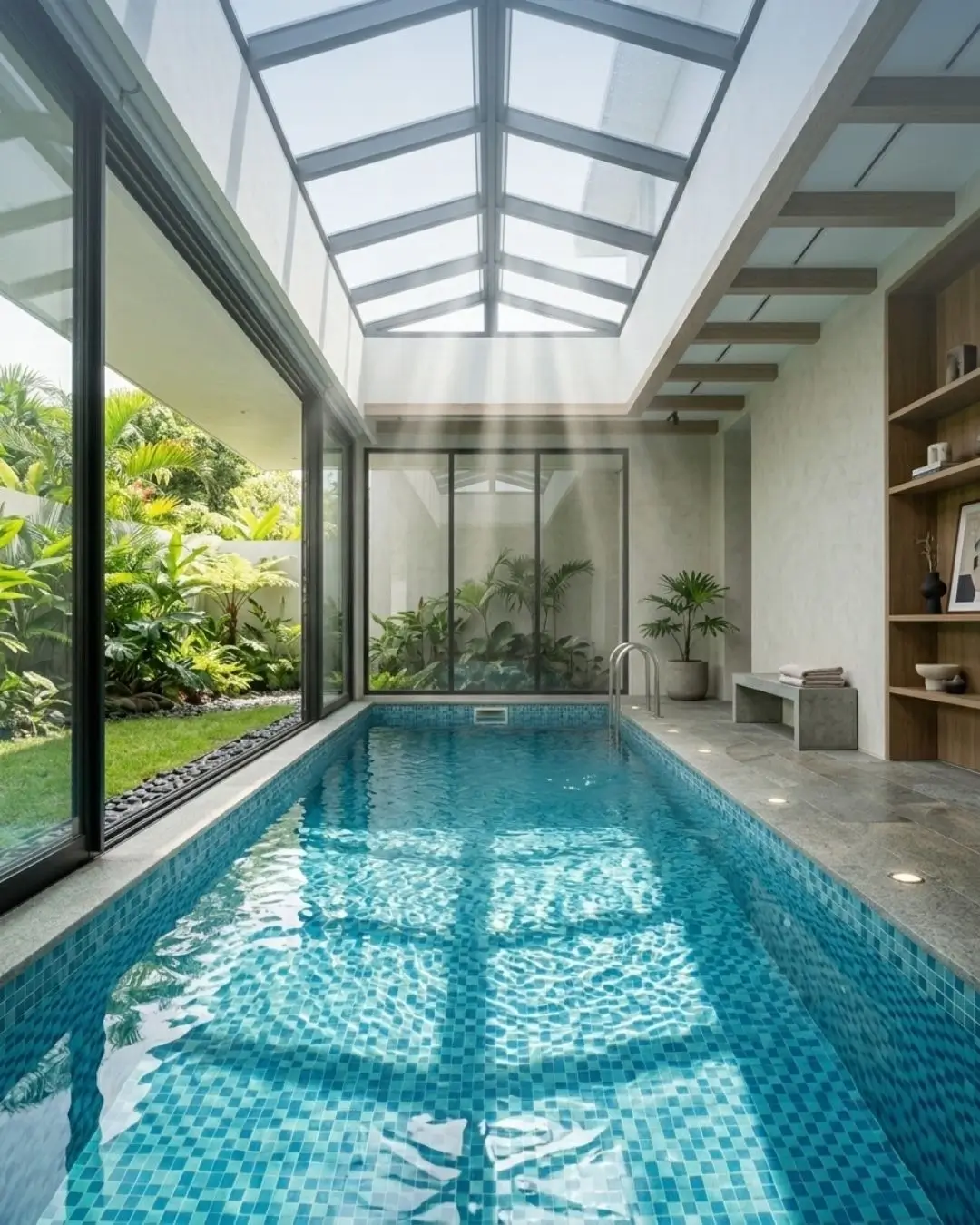 Desain Kolam Renang skylight