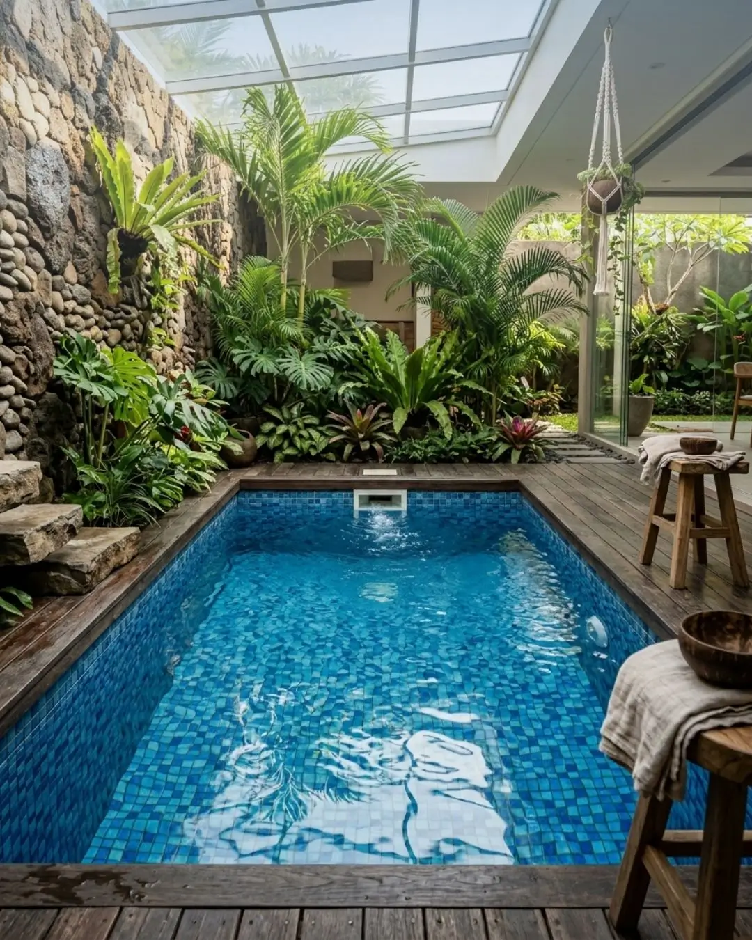 Desain Kolam Renang tropis