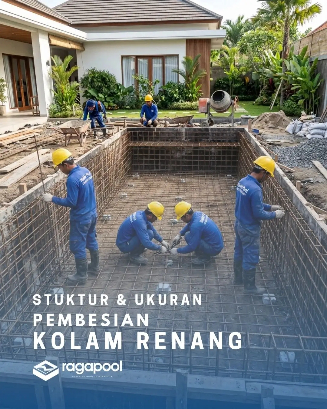 Pembesian kolam renang