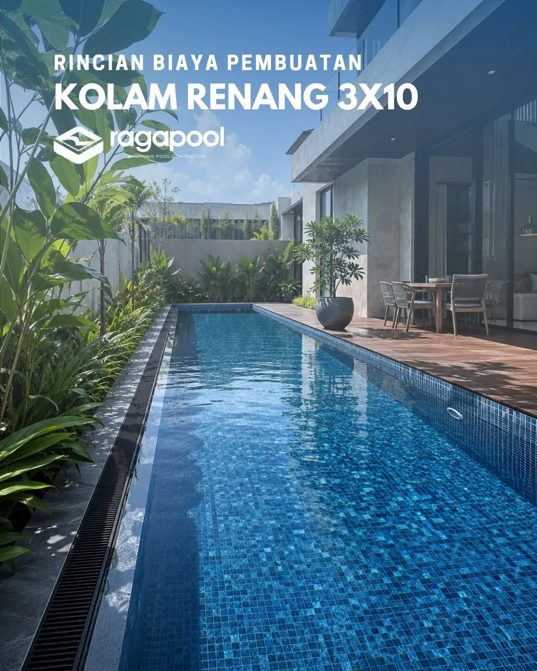 biaya kolam renang 3x10