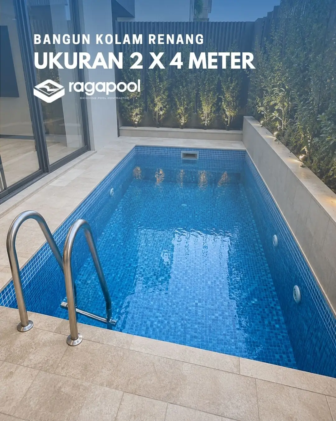 kolam renang ukuran 2x4 meter