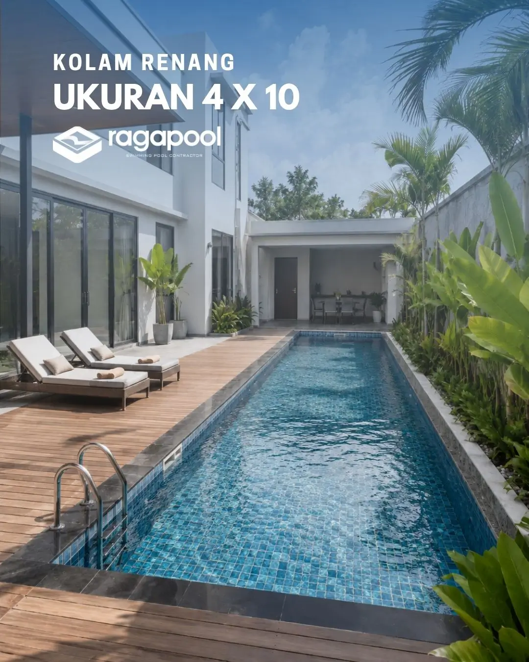 kolam renang ukuran 4x10