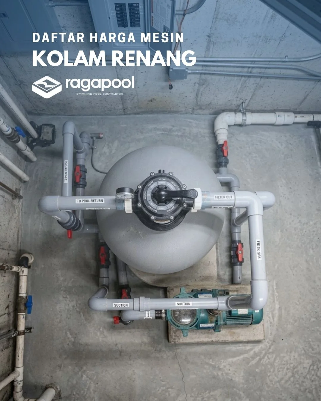 harga mesin kolam renang komplit