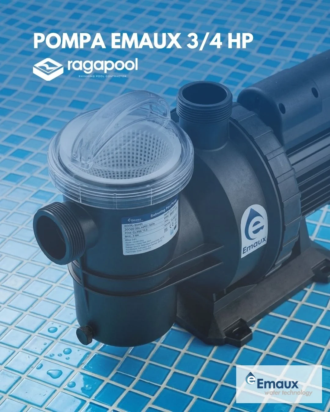 pompa emaux 3/4 hp